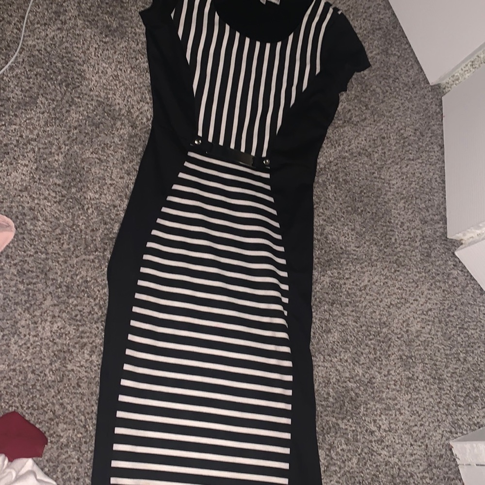black and white almost famous dress
